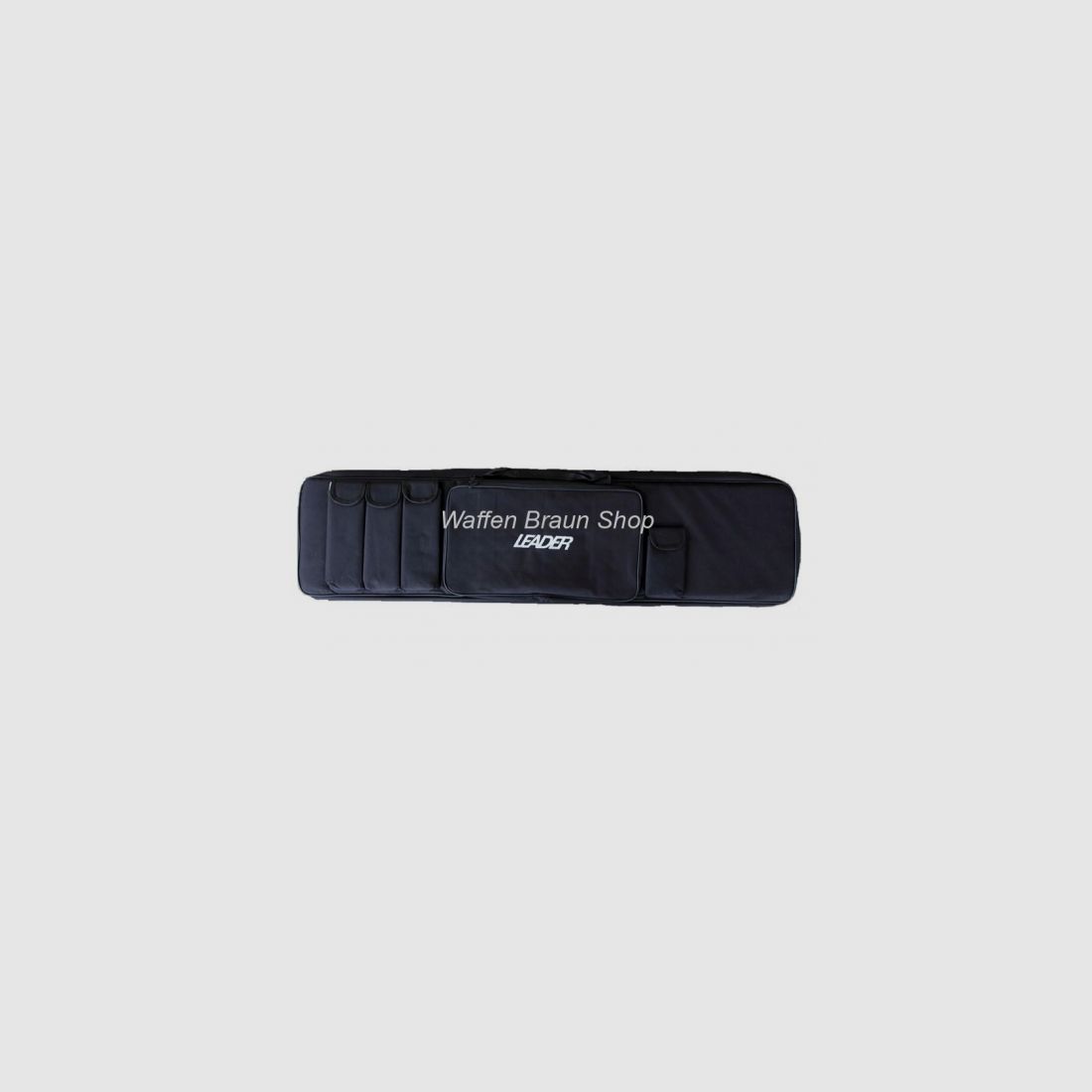Leader Tactical Case Form: Square 120x28cm Black with 3 Magazine Pockets