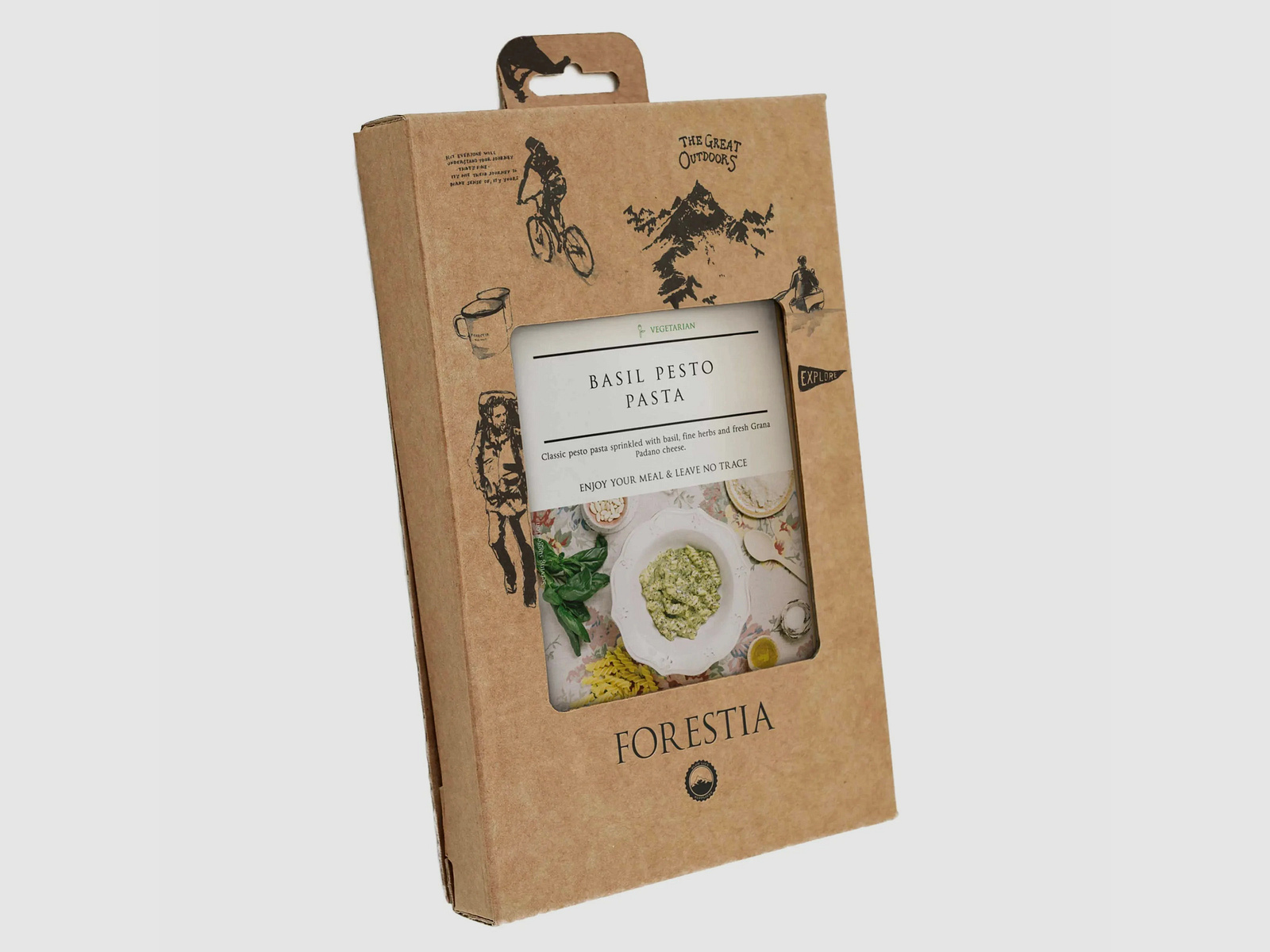 Forestia Nudeln mit Basilikumpesto