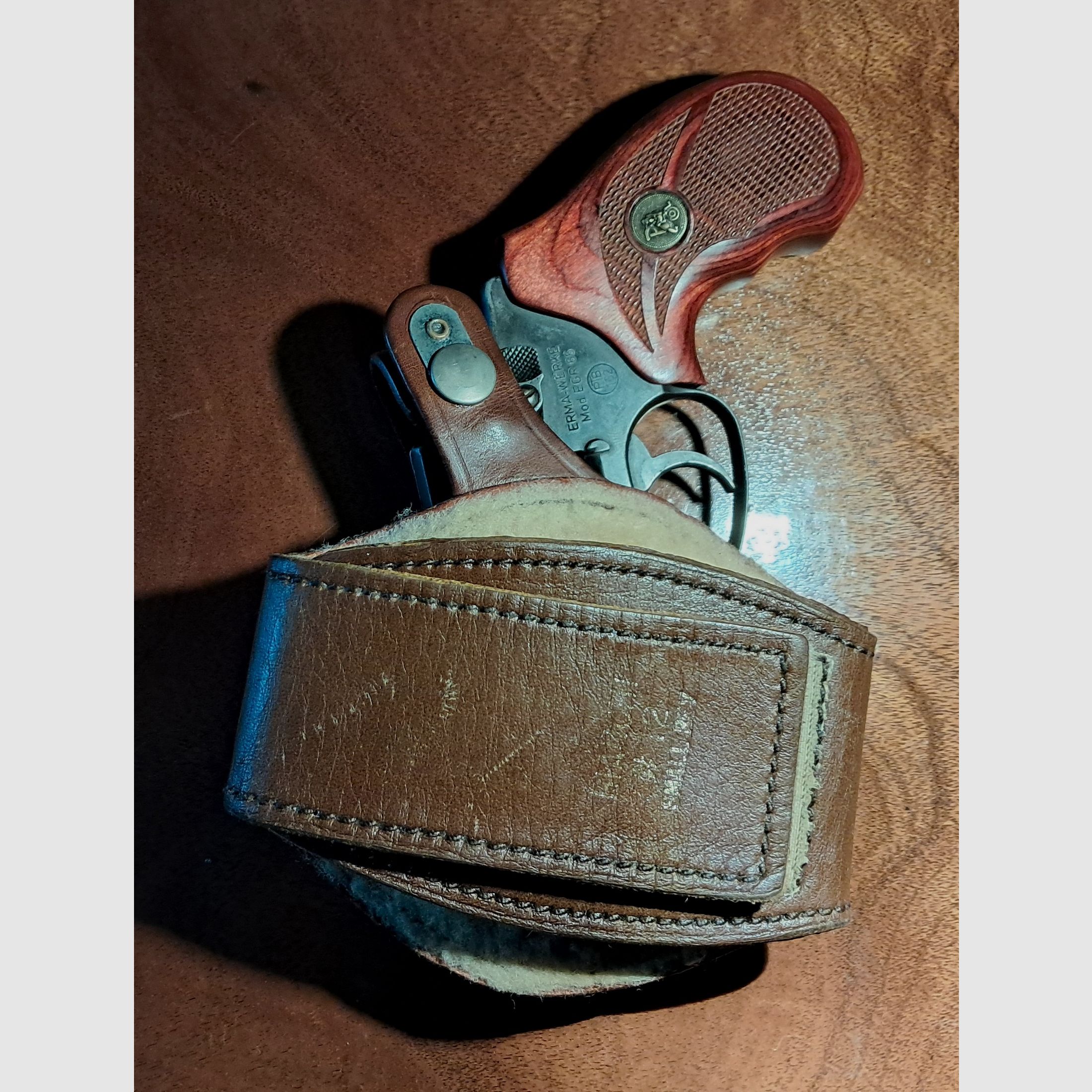 Bianchi  /   Bein  /  Knöchel holster   aus Leder  