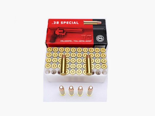 .38 Special 158grs. 10,2gram FMJ Volle Mantel Platkop DIRECT BESCHIKBAAR - .38 Special