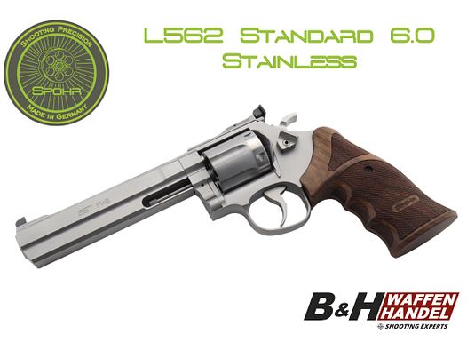 Neuwaffe: SPOHR L562 Standard 6.0 Stainless .357 Magnum 6 Zoll Revolver Made in Germany 6" Sportrevolver | Finanzierung möglich!