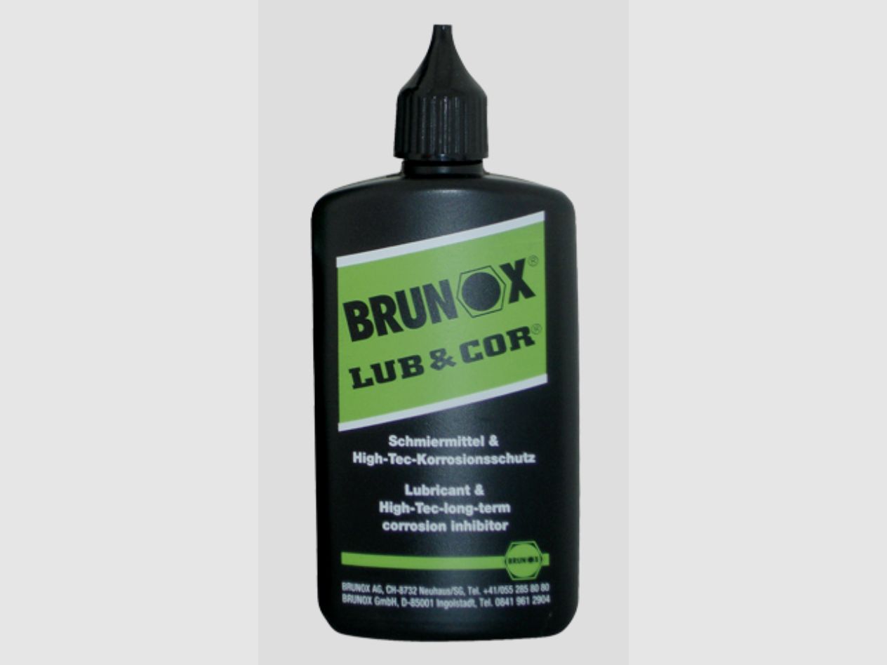Brunox LUB & COR 100ml bottiglia con beccuccio lubrificante ad alta tecnologia e protezione dalla corrosione