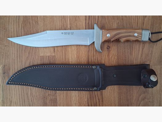 Nieto Bowie-Messer mit Olivenholzgriff und Lederscheide