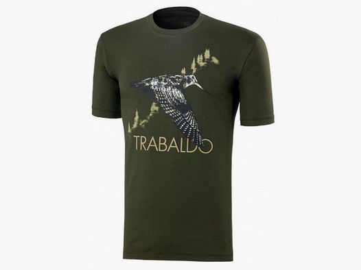 Trabaldo groen T-shirt met print van de houtcock model Identity