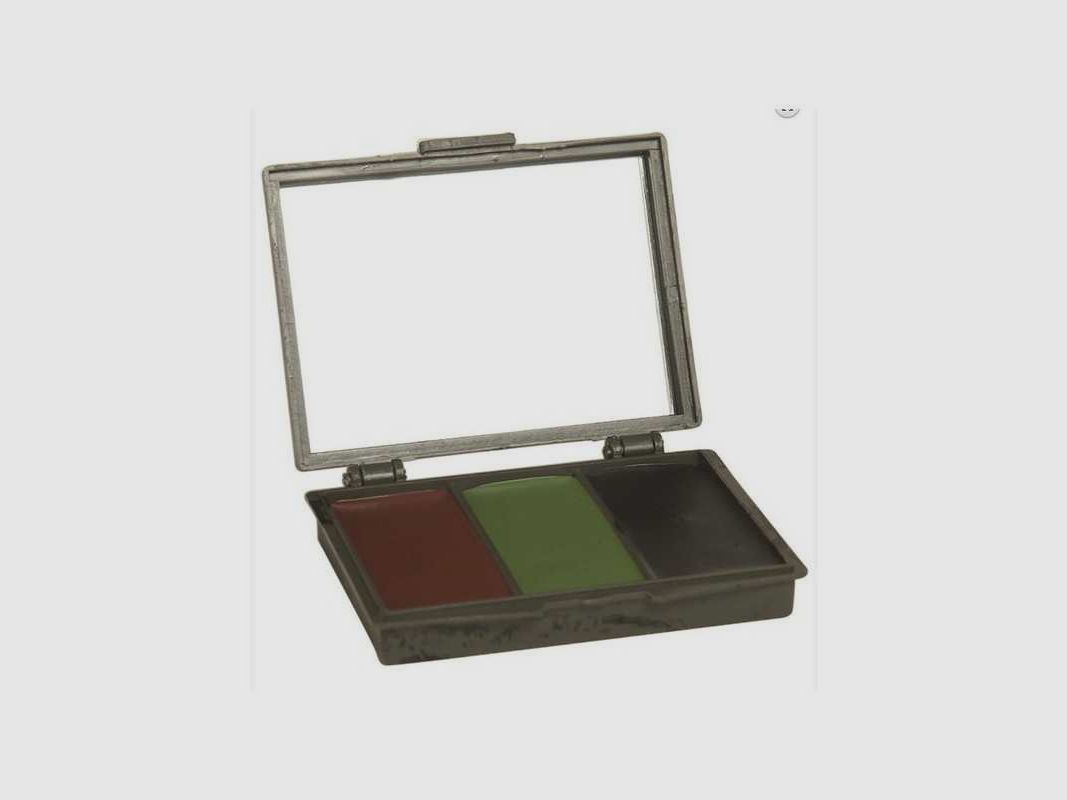 Schminkpalette Camo 3 Farben mit Spiegel - Schminkpalette 3 Farben mit Spiegel