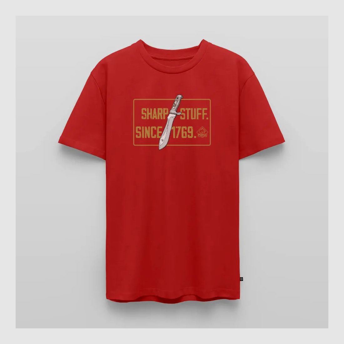 PUMA Męska Premium Koszulka "Sharp stuff since 1769 Gold"