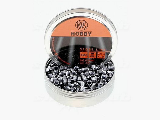 RWS Hobby Tête Plate 0,45g 500 pcs 4,5mm Diabolo
