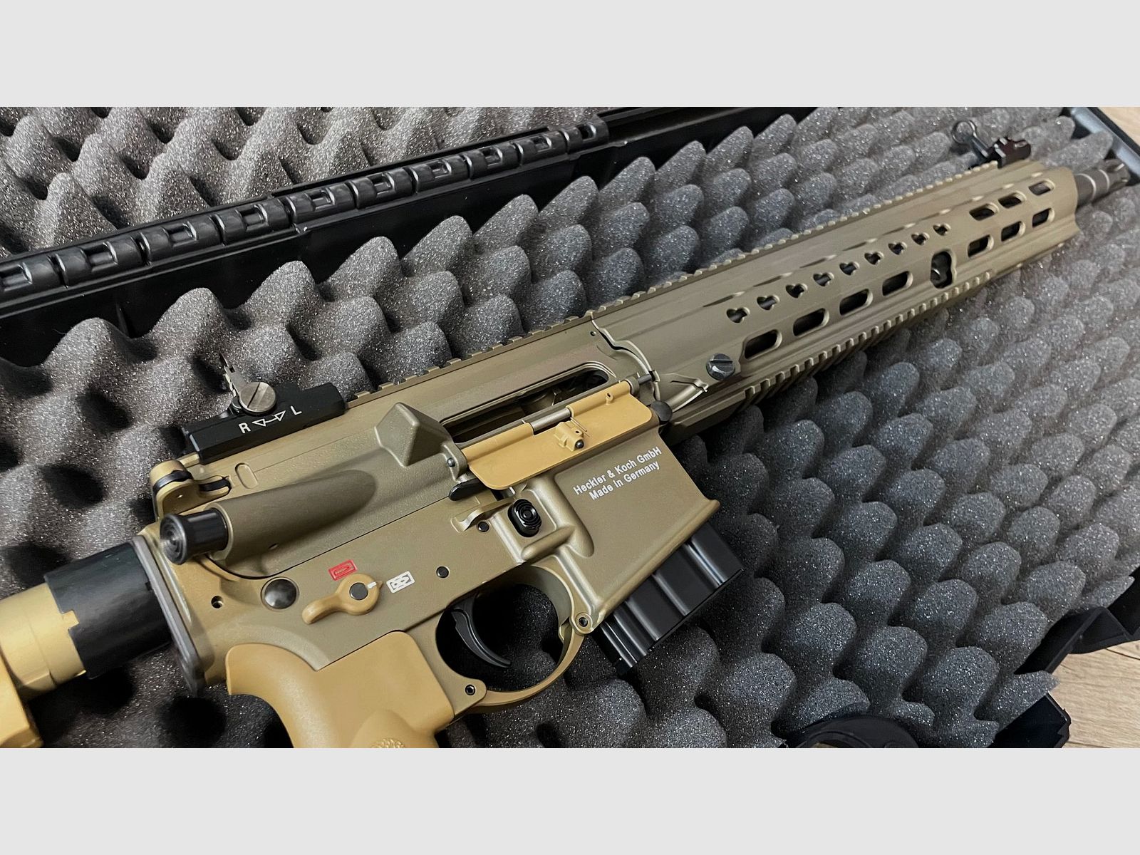 HK MR223 A3 16,5“ sandfarben langer Handschutz .223Rem