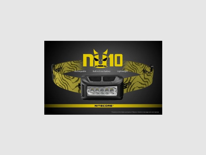 Nitecore NU10 Stirnlampe 160 Lumen Rot, Bild 4 von 21