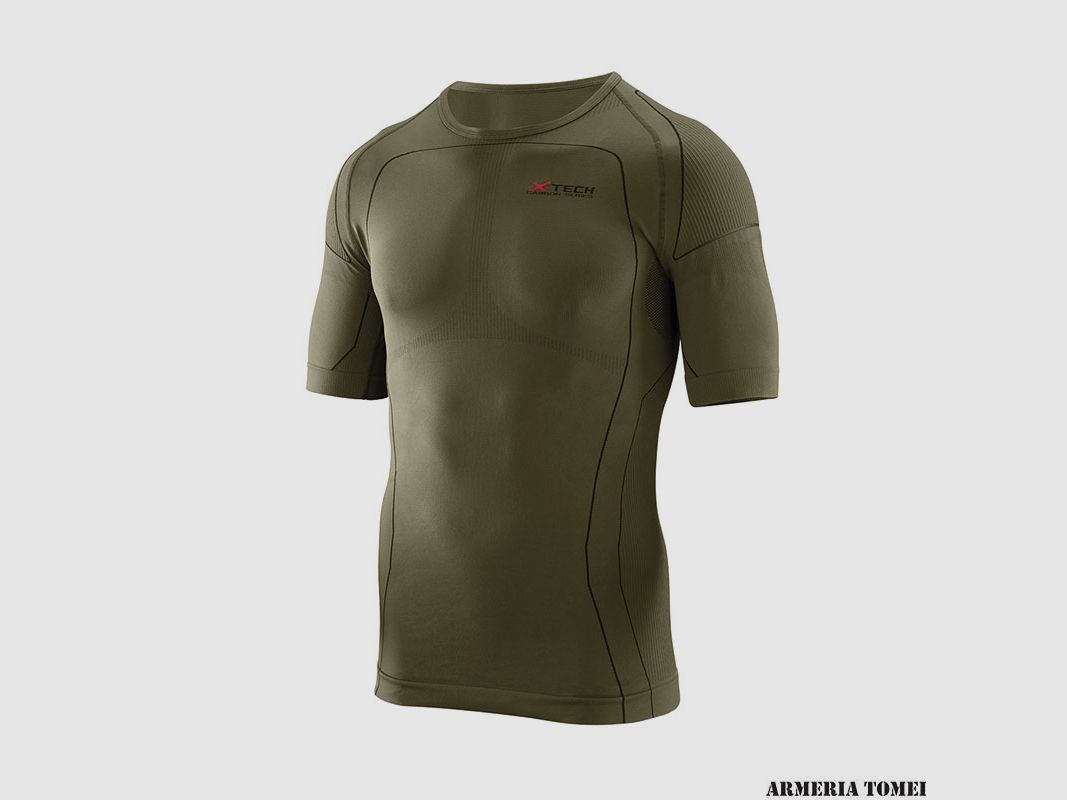 X TECH – PREDATOR 3 SHORT SLEEVE SHIRT – GREEN, image 1 of 2