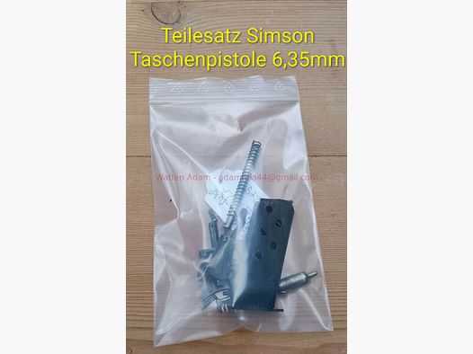Simson Suhl - Teilesatz Taschenpistole 1927
