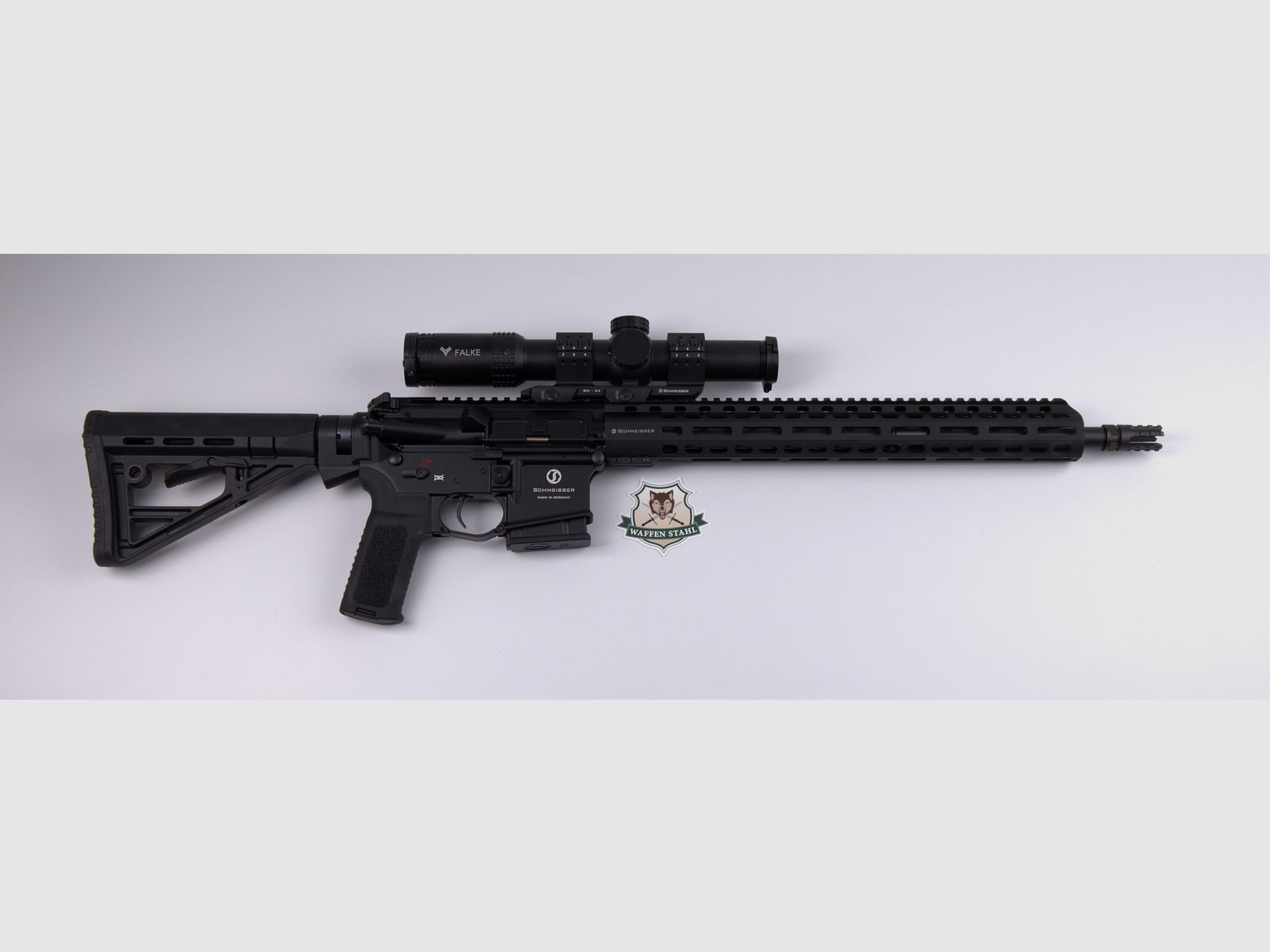 SCHMEISSER M5FL Mit Schmeisser QSM Montage Und ZF Falke 1-8X24 - UVP: 3.385,00 €