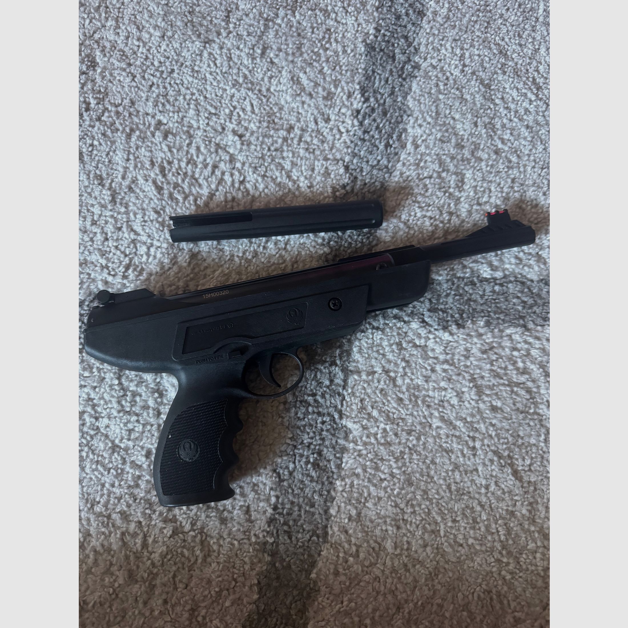 Pistolet à air Ruger 4,5 mm comme neuf
