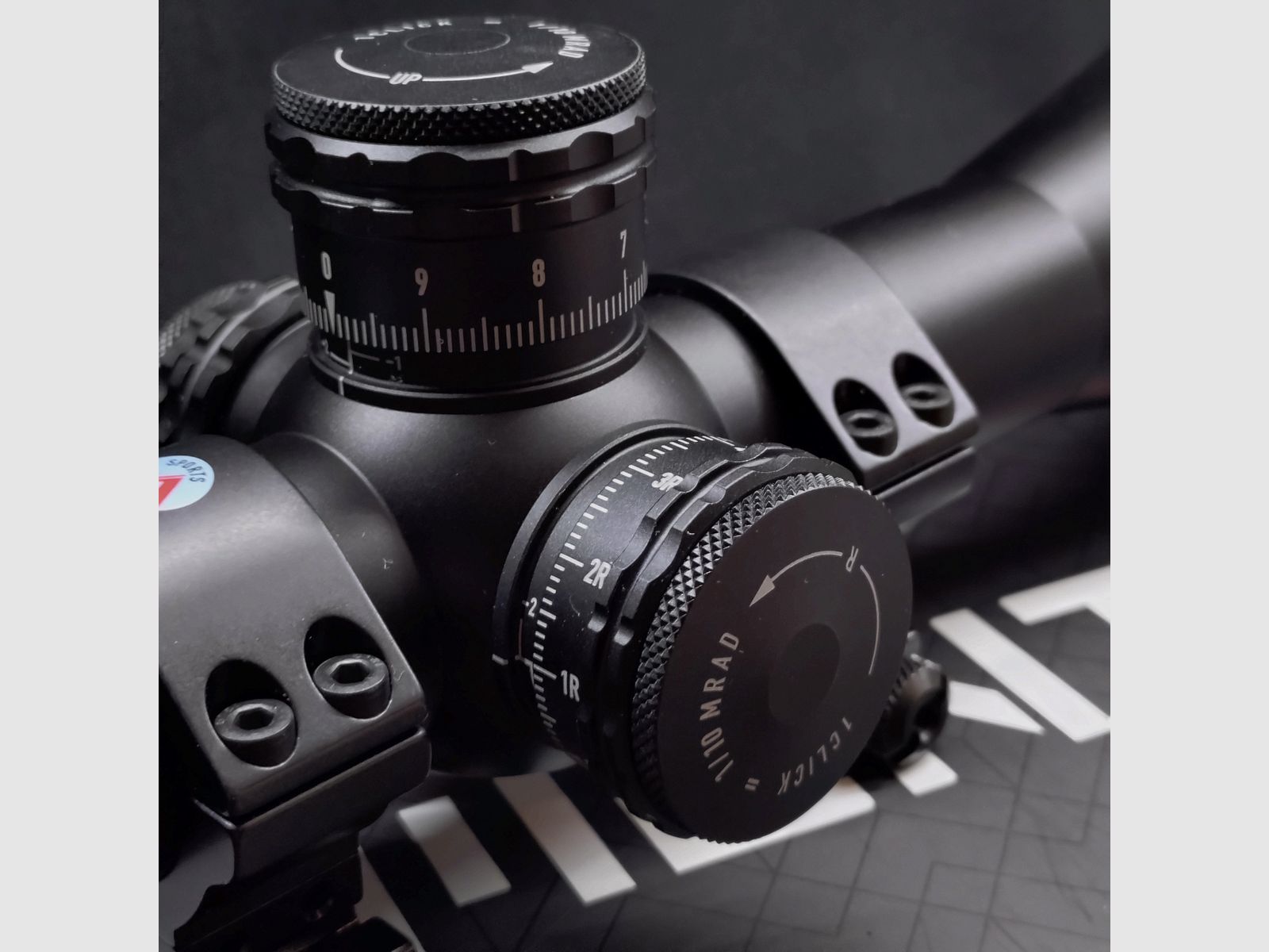scope ELEMENT Titan 3-18x50 FFP APR-2D MRAD / incl. adjustable scope mount from Sportsmatch UK - ATP 94, 34mm high, for Weaver/Picatinny