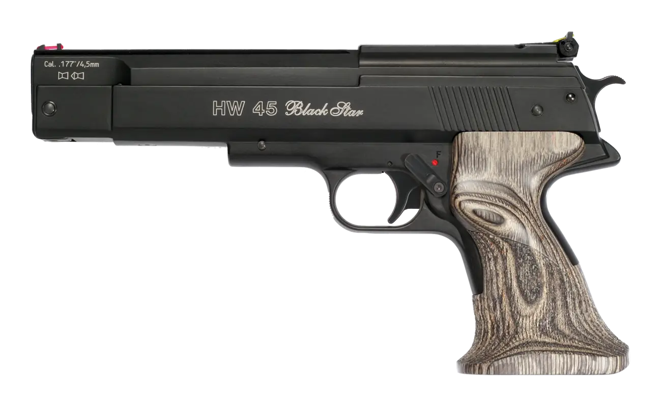 Pistola de aire Weihrauch HW 45 Black Star