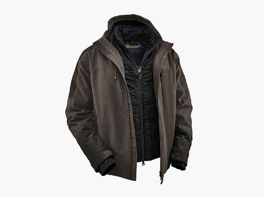 BLASER – MEN – VINTAGE 2 IN 1 JACKET LUIS – Brown Melange
