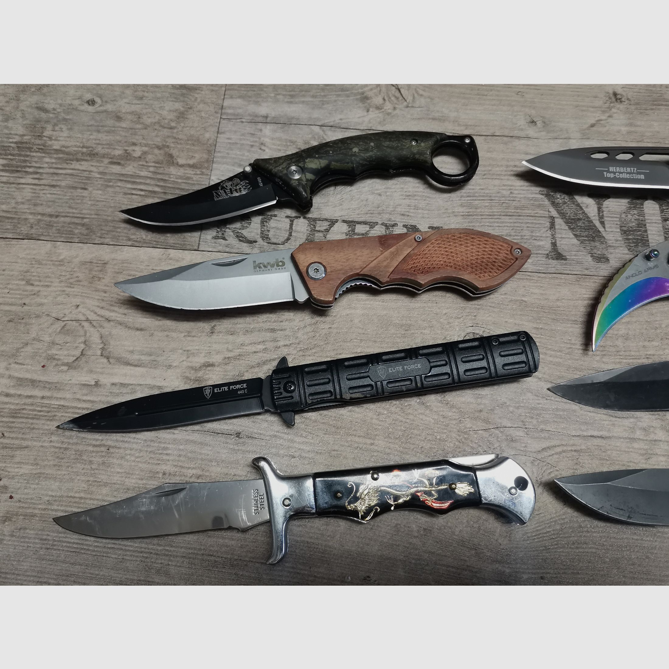 Messer Konvolut Böker Haller Herbertz etc. Karambit Einhandmesser Dolch Springmesser