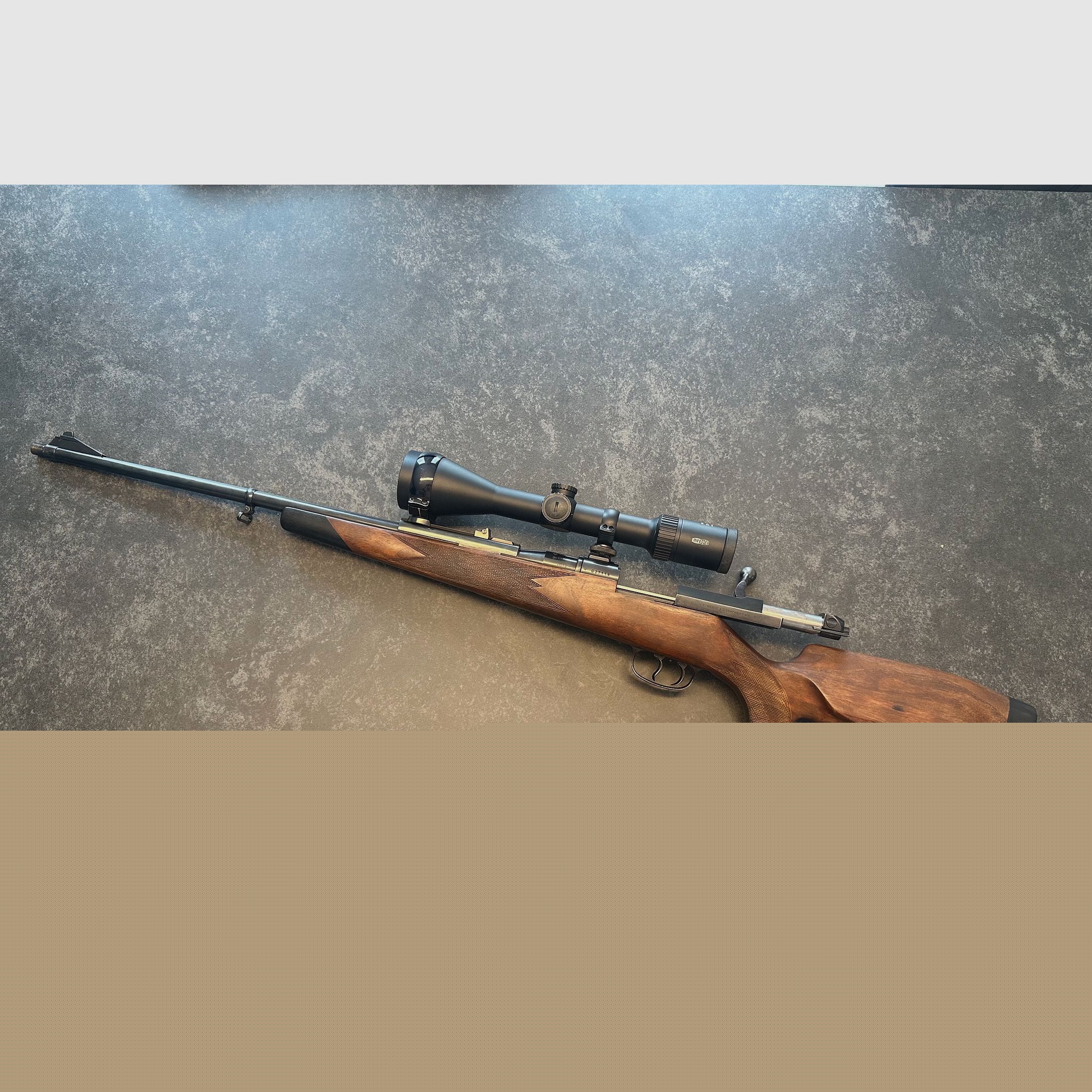 Mauser 66 in 8x68s mit m13x1 Mündungsgewinde und Meopta Meostar r2 2,5-15x56 Zielfernrohr