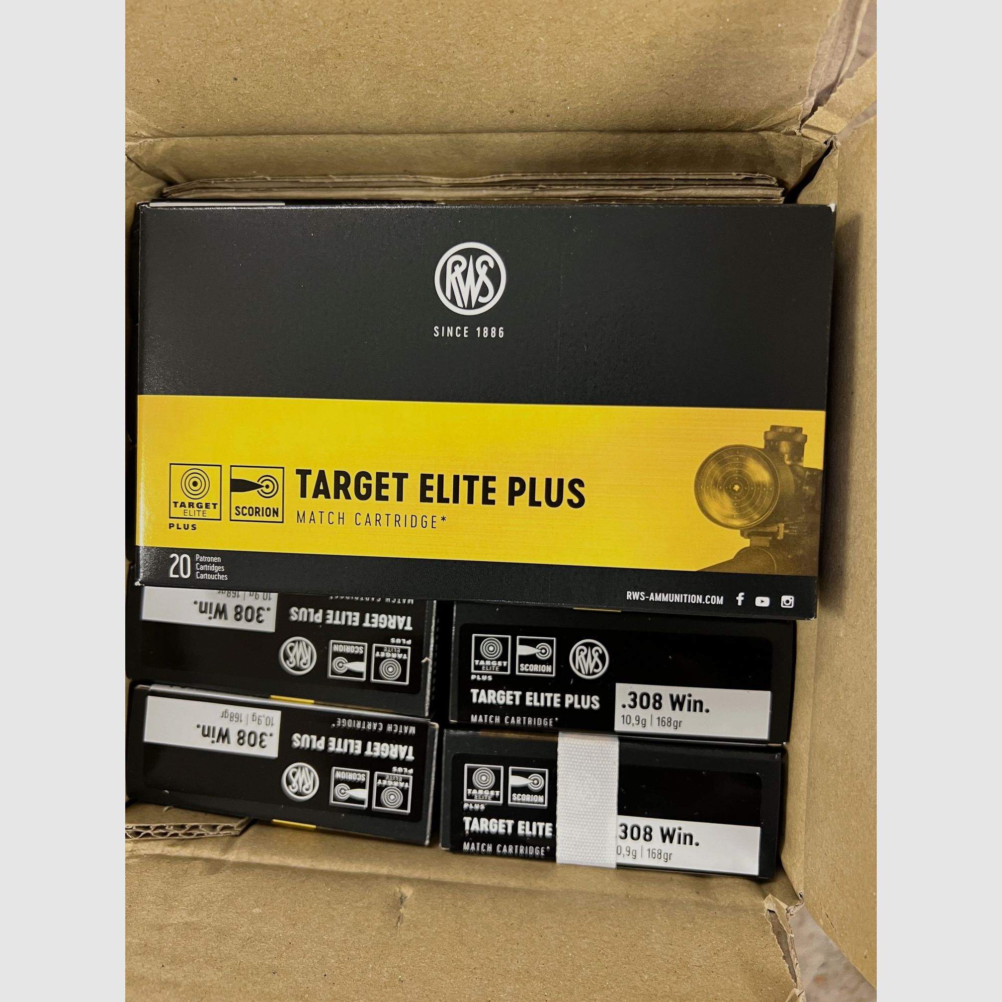 RWS Target Elite Plus .308 Win. 10,9g/168grs