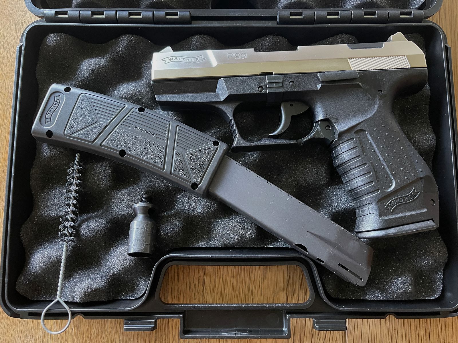 Walther P99 nickelé en set
