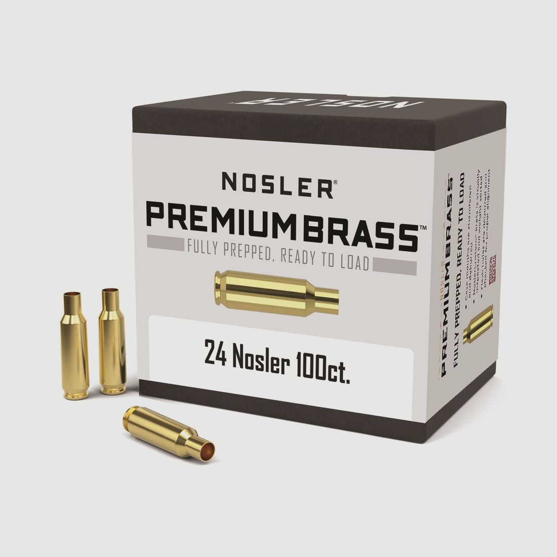 Nosler Hülsen .24 Nosler. 100 Stück