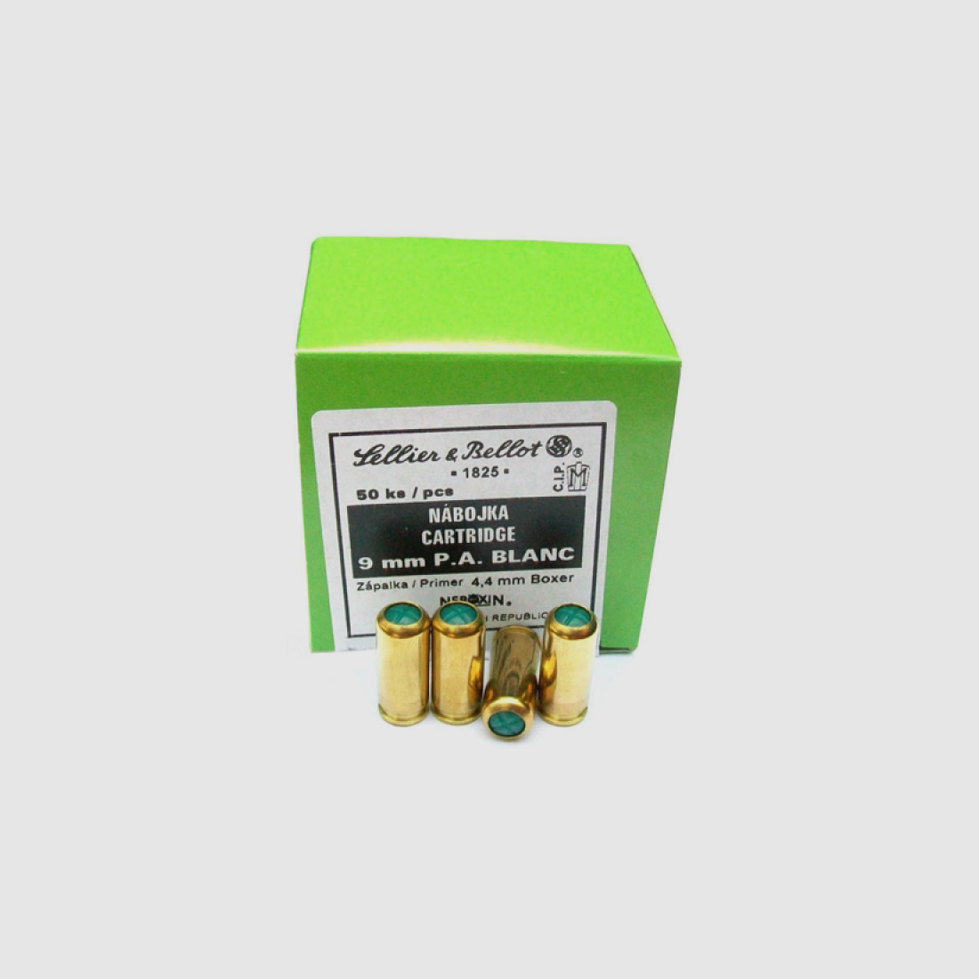 9mm P.A. Blanc 50stk