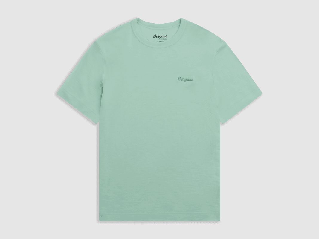 Bergans Logo Merino Tee Women Mint Crush XS