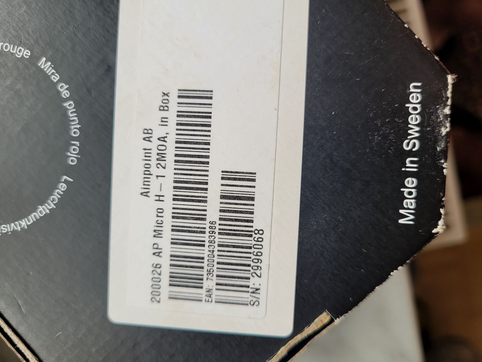 Aimpoint Micro H-1 2 MOA! Including Blaser saddle mount like new