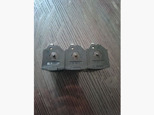 3x Ruger 10/22, RPR 22 Lr. Magazine, 5 Schuss, als nieuw