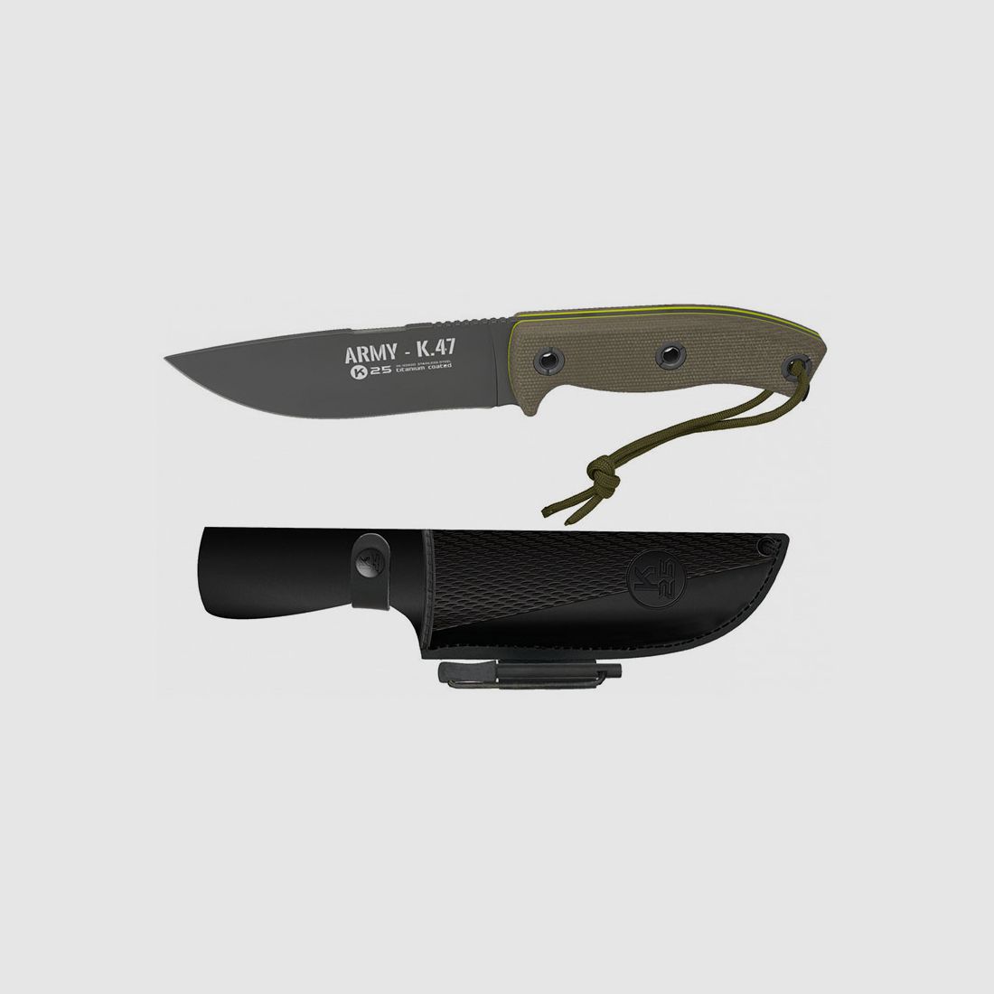 KNIFE – K25 ARMY – K.47 TITANIUM COATED LAMA 13CM, image 1 of 2