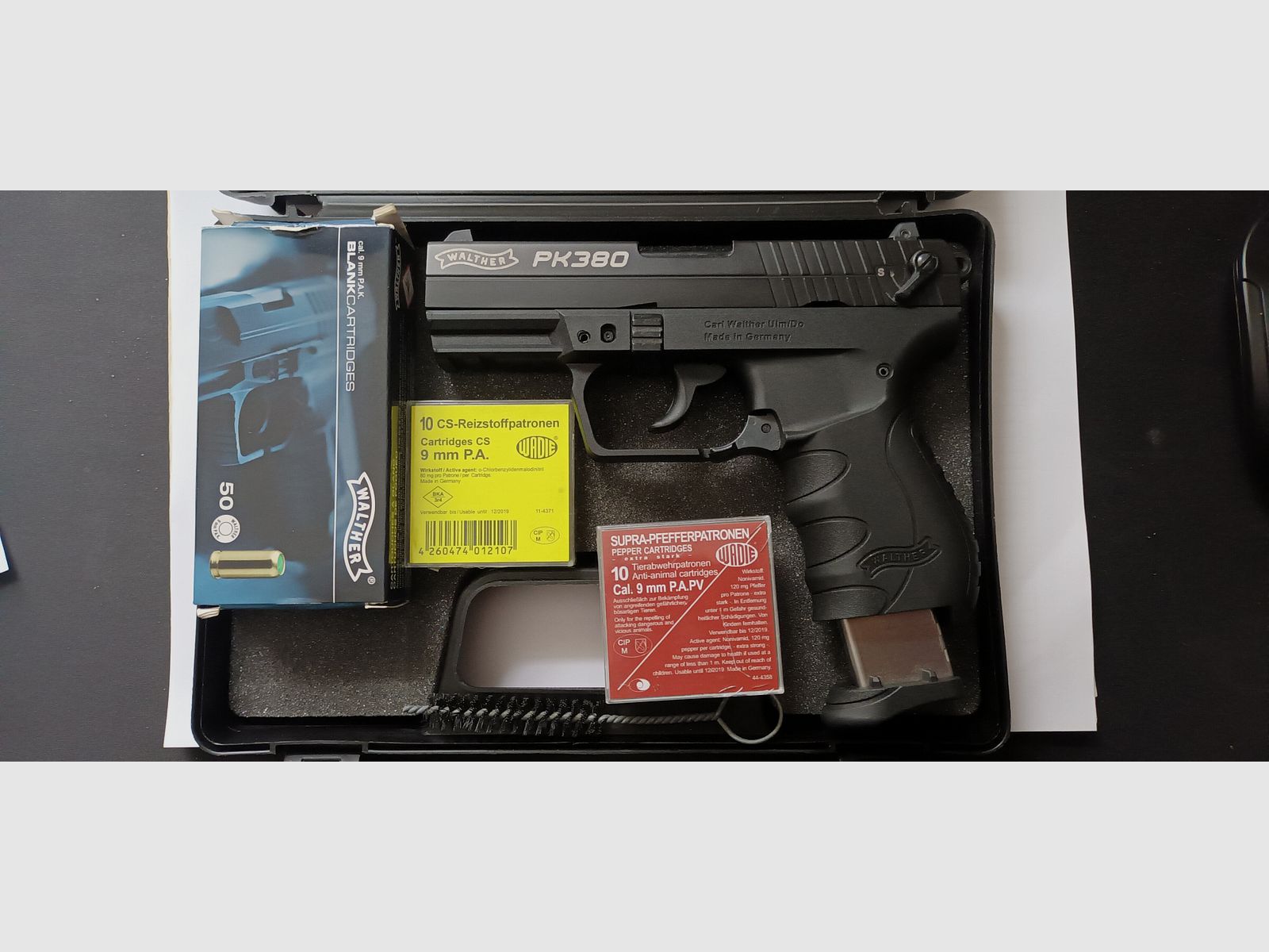 Gaspstole Walther PK 380 9 mm
