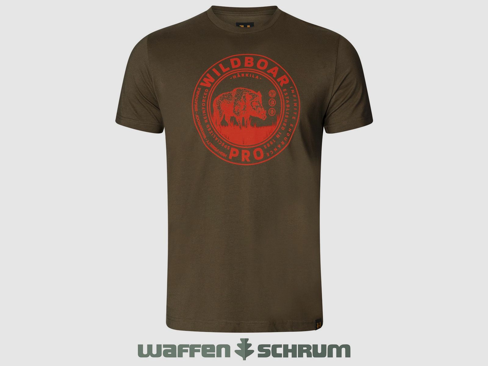 Härkila T-Shirt Wildboar S/S Willow green
