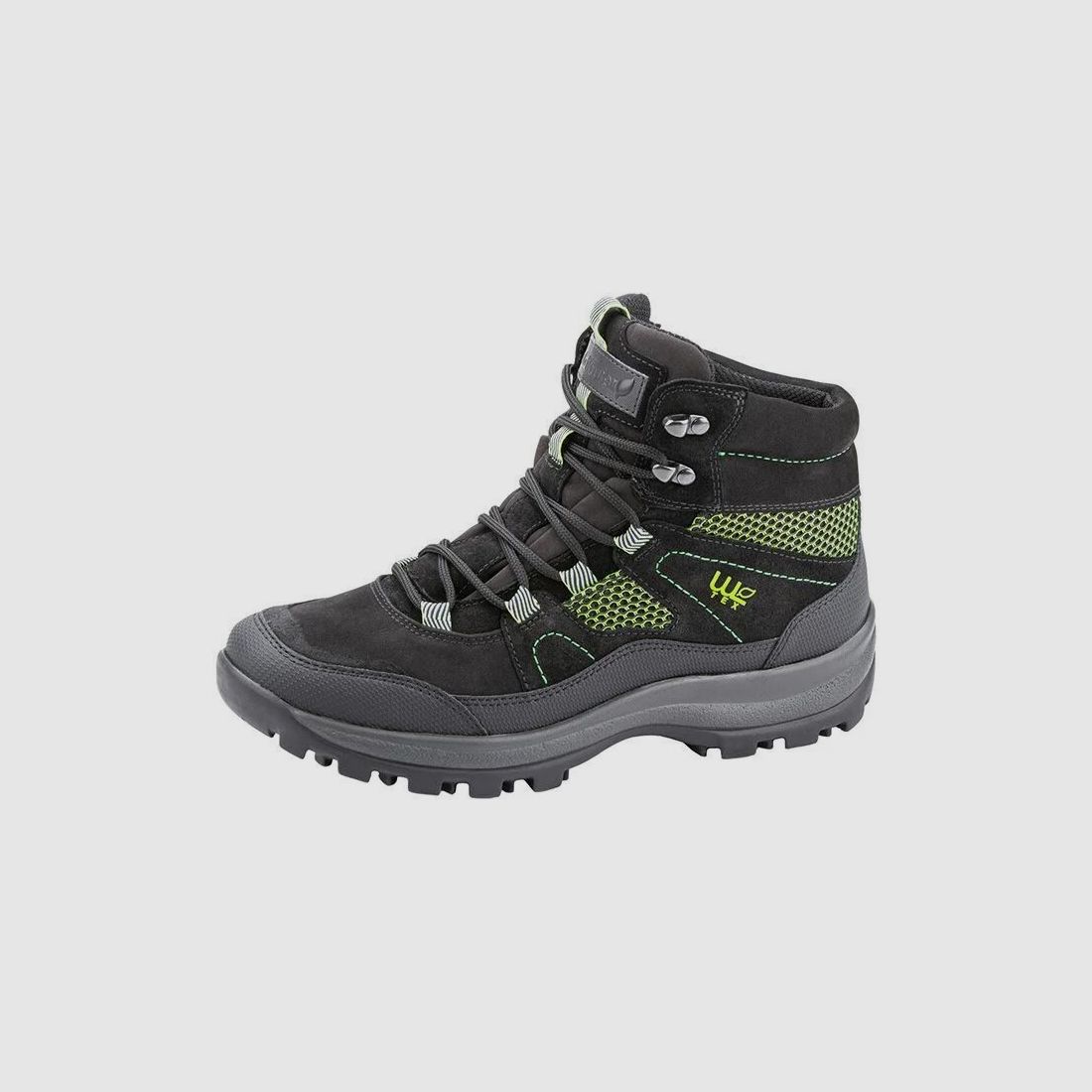 Waldläufer Damen Schnürstiefel Holly Schwarz Fichte