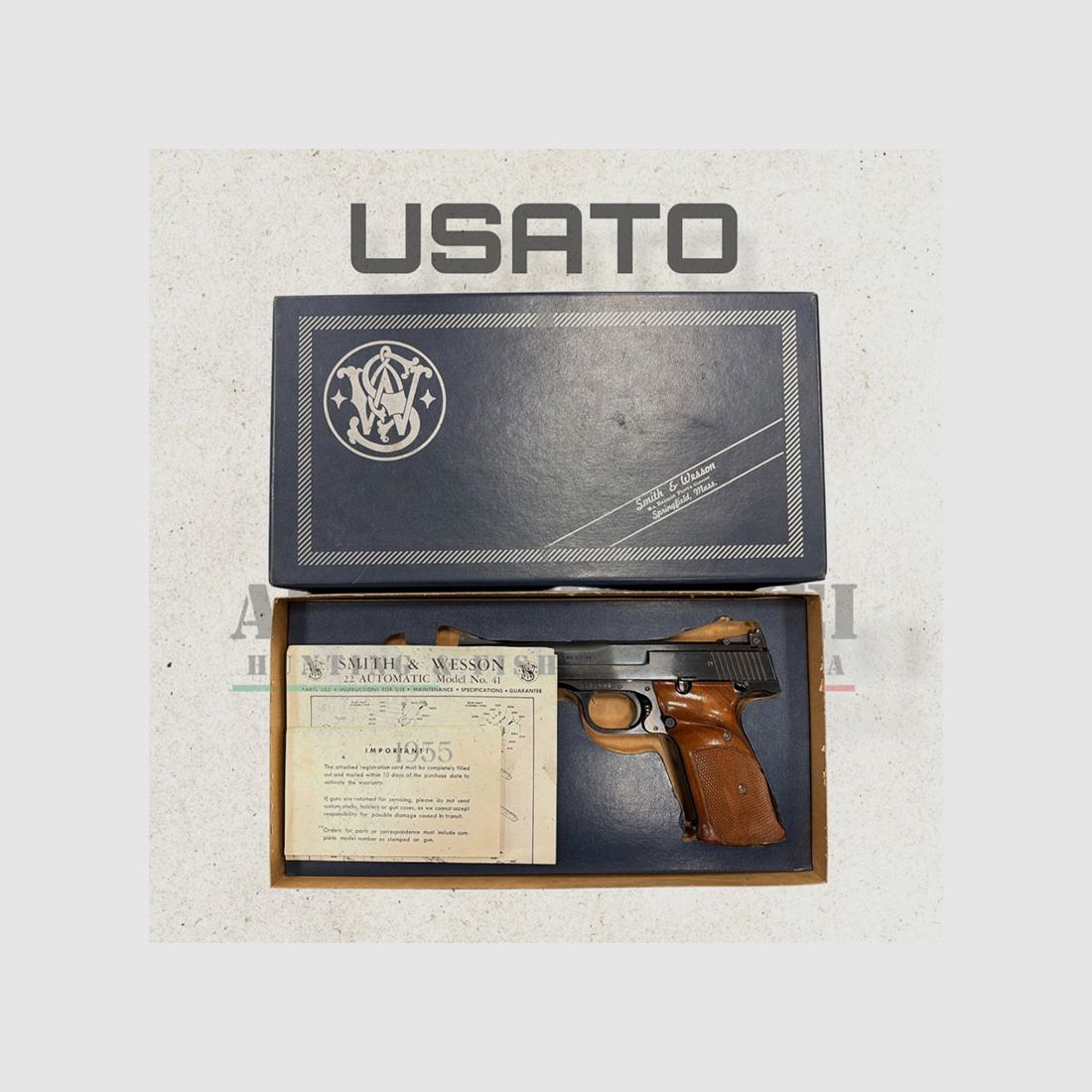 USED – PISTOL – SMITH & WESSON MODEL 41 cal. 22LR, image 4 of 4