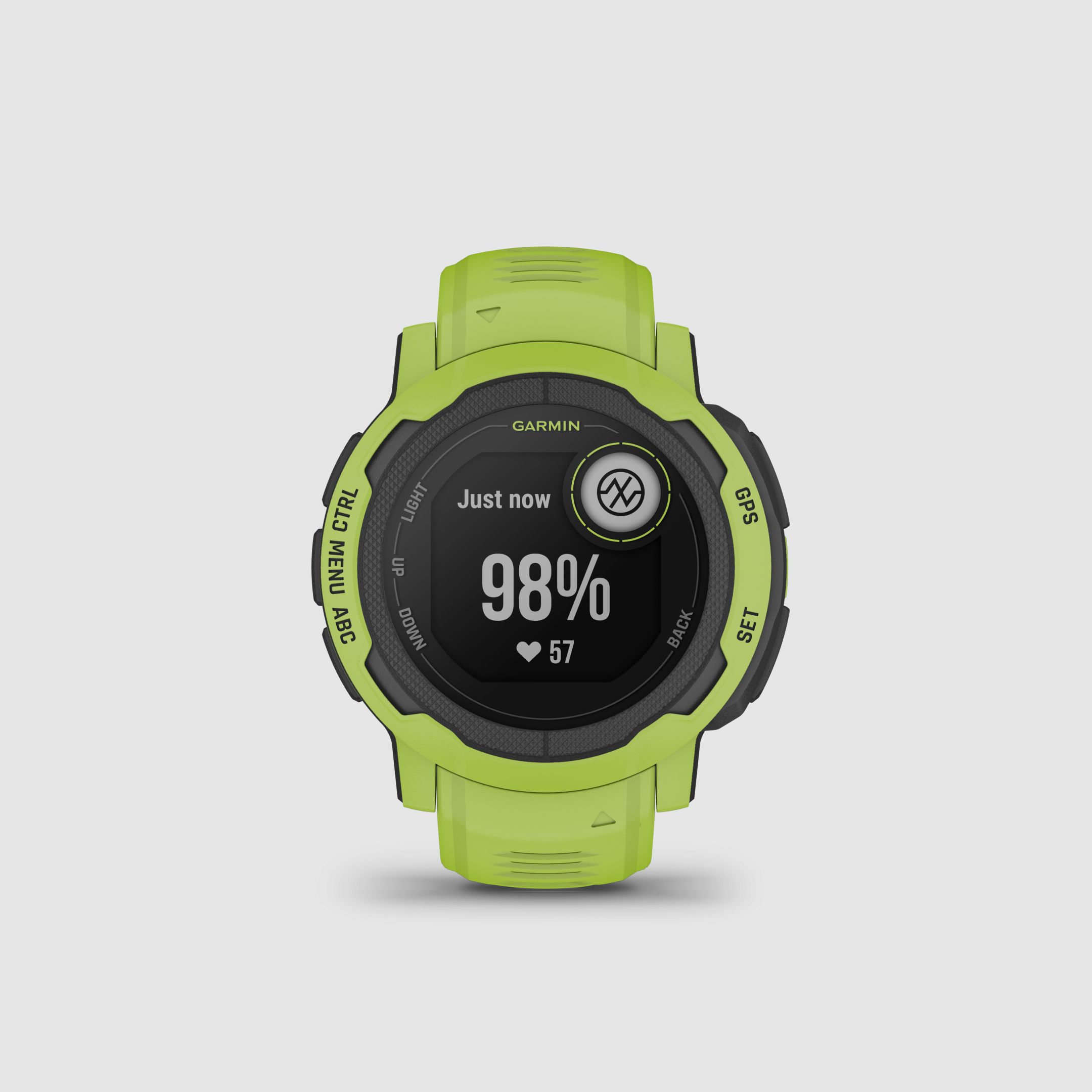 Garmin Instinct® 2 Limone mit Silikon-Wechselarmband 22 mm