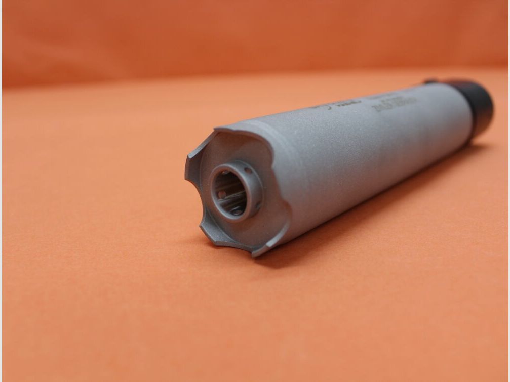 B&T - Brügger & Thomet Schalldämpfer .308Win B&T Rotex-V OA-10 (SD-988065) Edelstahl grau (Inconel/ Thermax) QD-Verschluss