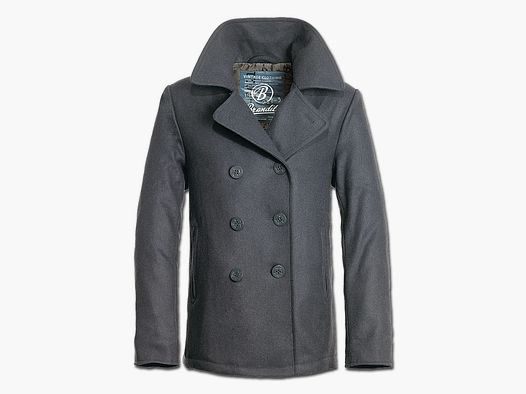 Brandit Brandit Jacke Pea Coat schwarz