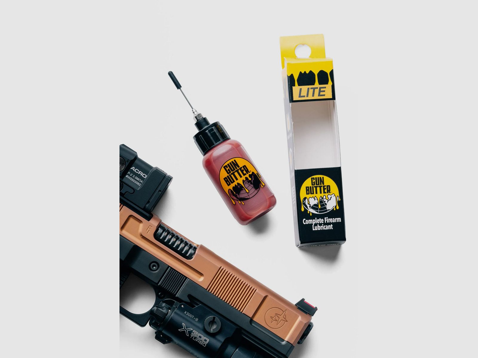 1 fl oz Needle Bottle Lite - Gun Butter, imagen 2 de 4