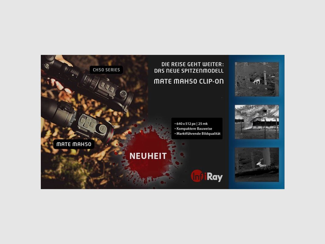 InfiRay - Mate MAH50 Clip-On Wärmebildgerät / Wärmebildkamera