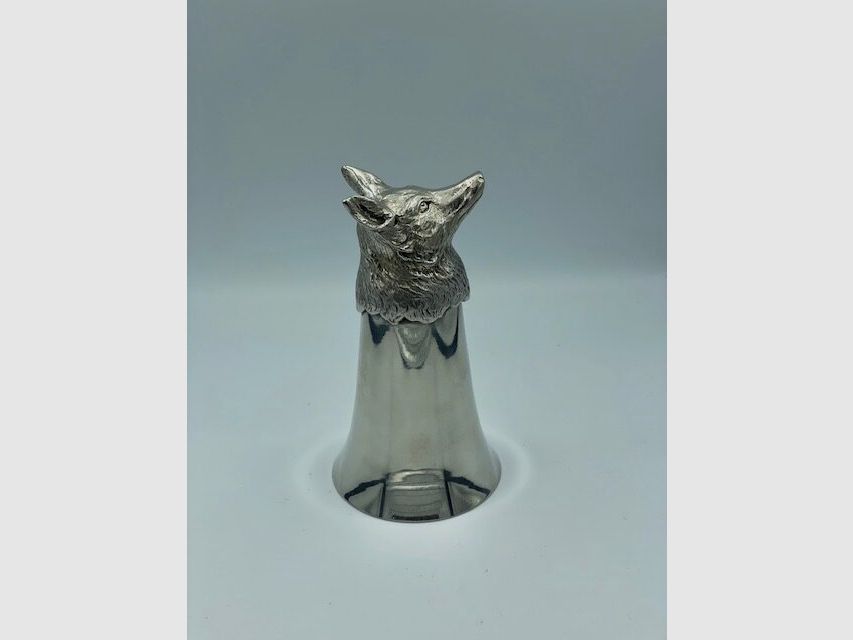 Jäger Becher aus Zinn – Fuchs – 13cm, Bild 1 von 3
