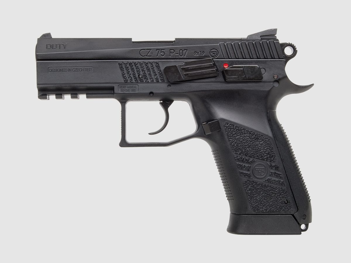 CZ 75 P-07 Duty Black 4.5mm BB - Compressed Air Co2 BlowBack