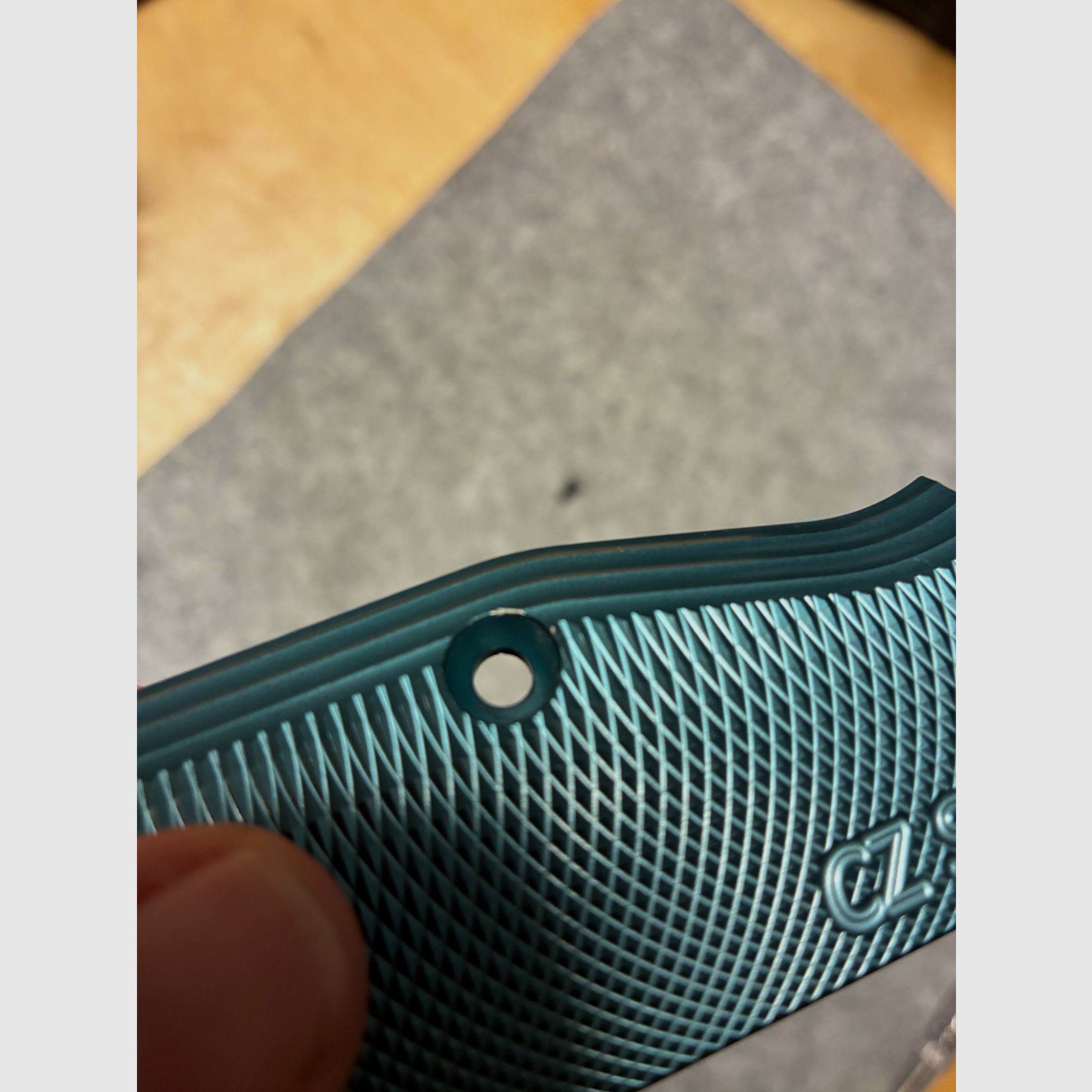 Shadow 2 Alu grips long blue