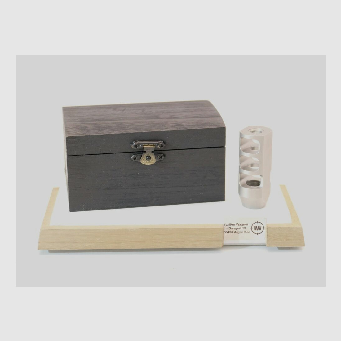 German Gun Stock Punisher Lite Muzzle Brake M14x1 Color Stainless Steel