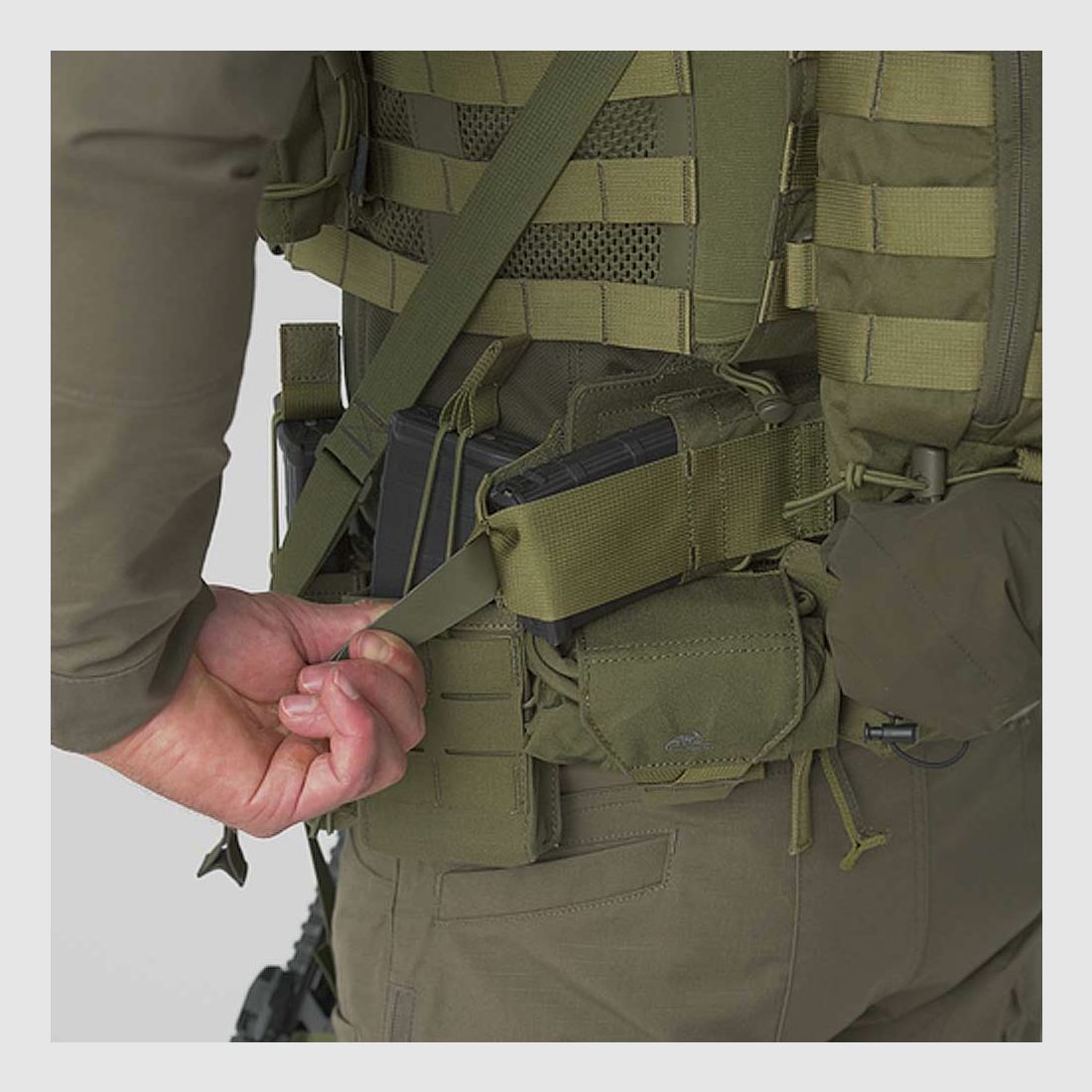 HELIKON-TEX GUARDIAN HORIZONTAL MAG POUCH OLIVE