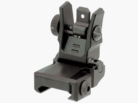 UTG AR15 Low Profile Flip-up Rear Sight Lochkimme