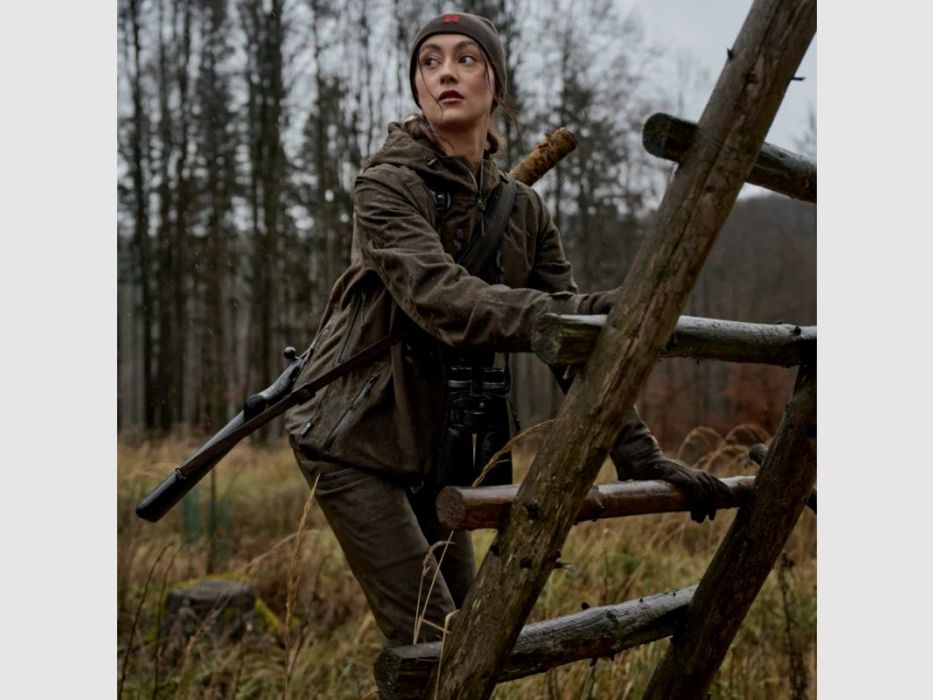 Härkila D-Jacket Aspire HWS with Hood | hunting green, image 15 of 16