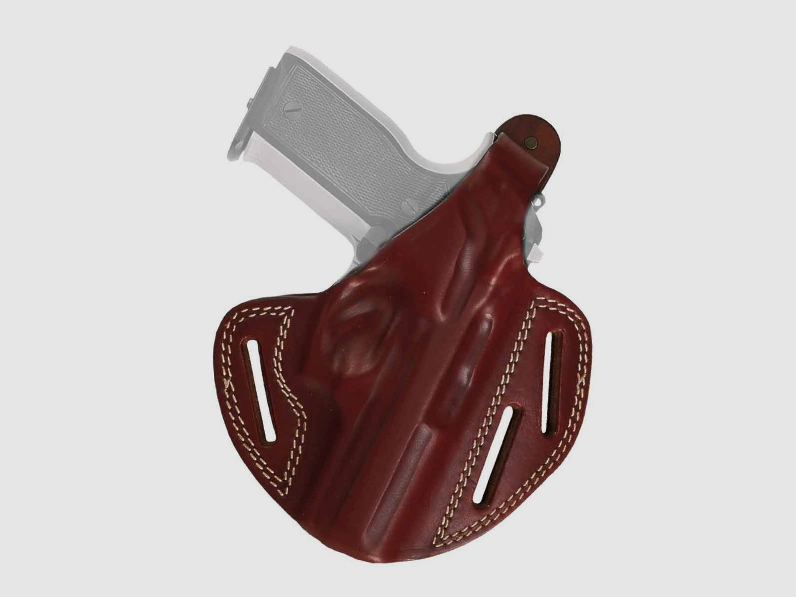 Pancake Holster mit zwei Tragepositionen Beretta 92/96/98,Zoraki 918,Taurus PT92/99/100/101 Braun Linkshänder