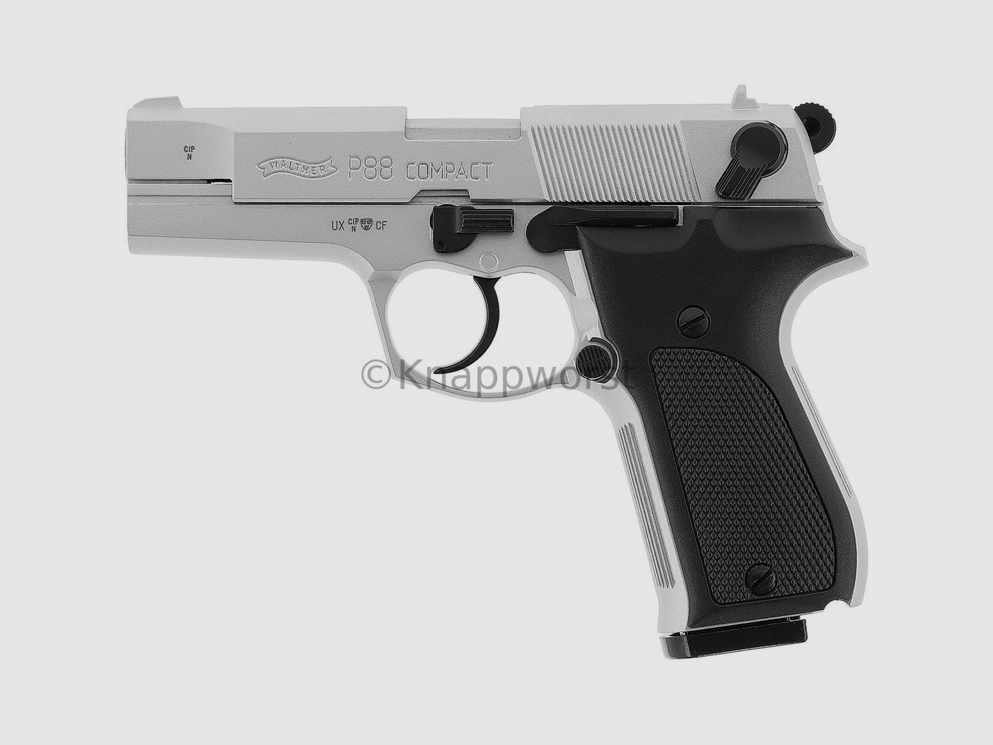 Umarex Walther P88 - 10 disparos 9mm P.A. niquelado