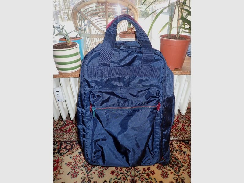 Rucksack/Tragetasche „travelite“, Tragegurte, blau, neuwertig!