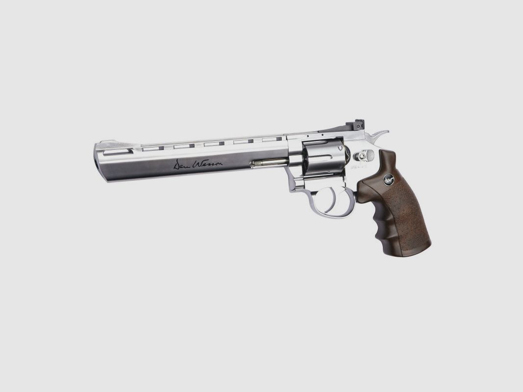 REVOLVER ASG GNB MB DAN WESSON 8P CHROME C.4.5 CO2-BBS